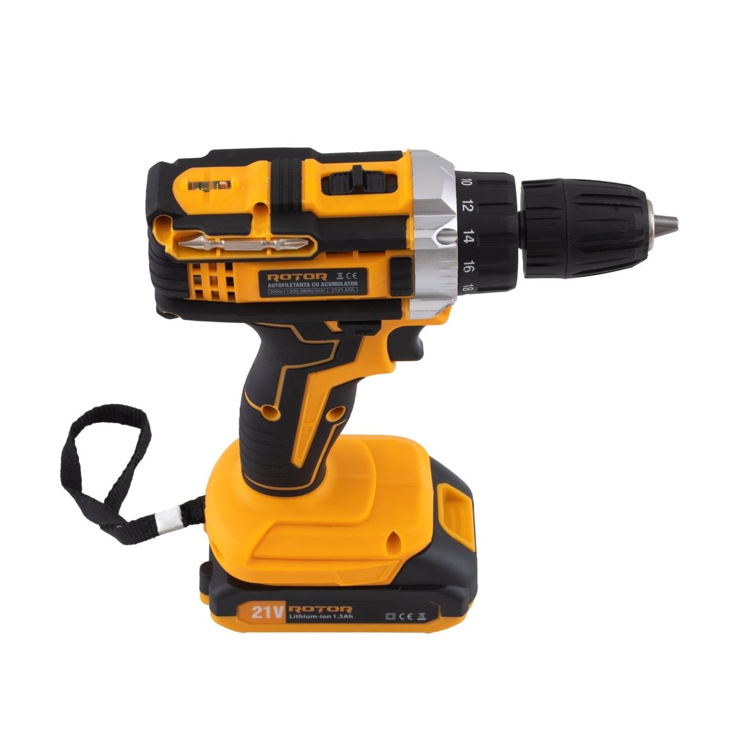 Set Autofiletanta cu Scule ROTOR RSET-AP21, 21V, 1.5Ah, 200W - detaliu 4