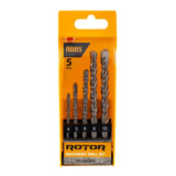 Set Burghie Beton ROTOR RBB5, 5 piese, pentru gaurit beton si zidarie