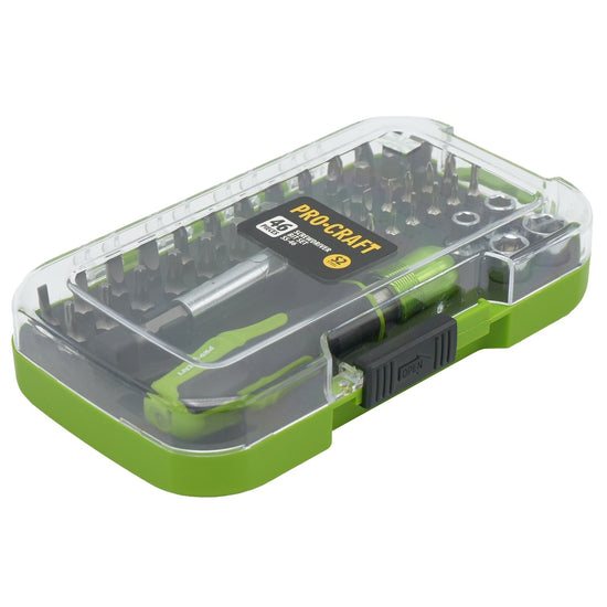 Set Biti PROCRAFT SS-46, 46 piese, adaptor 1/4"