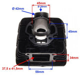Set motor 60cc Yamaha DT (43mm) - vedere 2