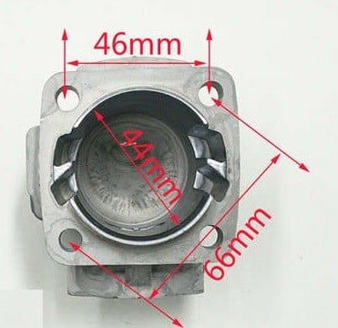 Set motor Pocket Bike 44 mm bolt 12 mm 44 mm / 12 mm - vedere 2