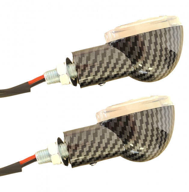 Set semnale scuter carbon ovale (nr.1) (set)