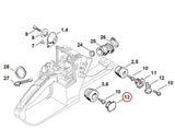 Set pentru drujba suport amortizor drujba compatibil Stihl MS240 - MS660 (3 buc) - vedere 2