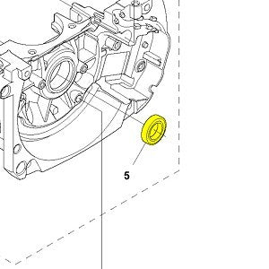 Simering ambielaj Husqvarna 40, 51, 55, 262, 346, 353, 357XP, 359, 365, 372XP, 570, 575XP, 576 (original)