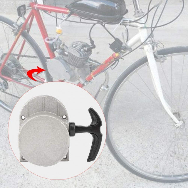 Sistem de pornire la sfoara bicicleta cu motor 2 timpi (model 2)