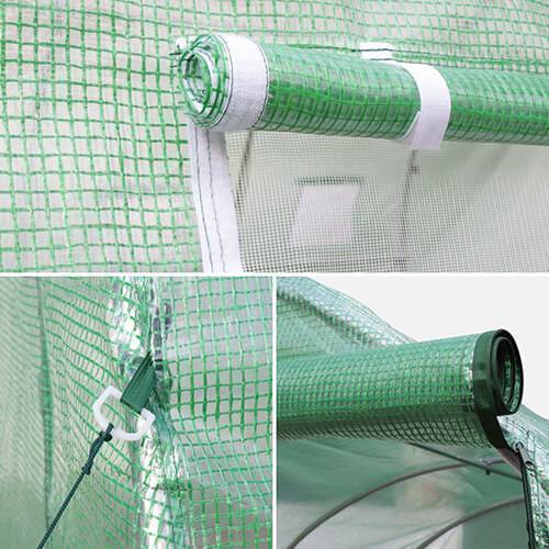 Solar gradina ZEP PRO 6x4x2.5 m, 24 mp, folie 240 g/mp UV, structura otel galvanizat 32x1.2 mm