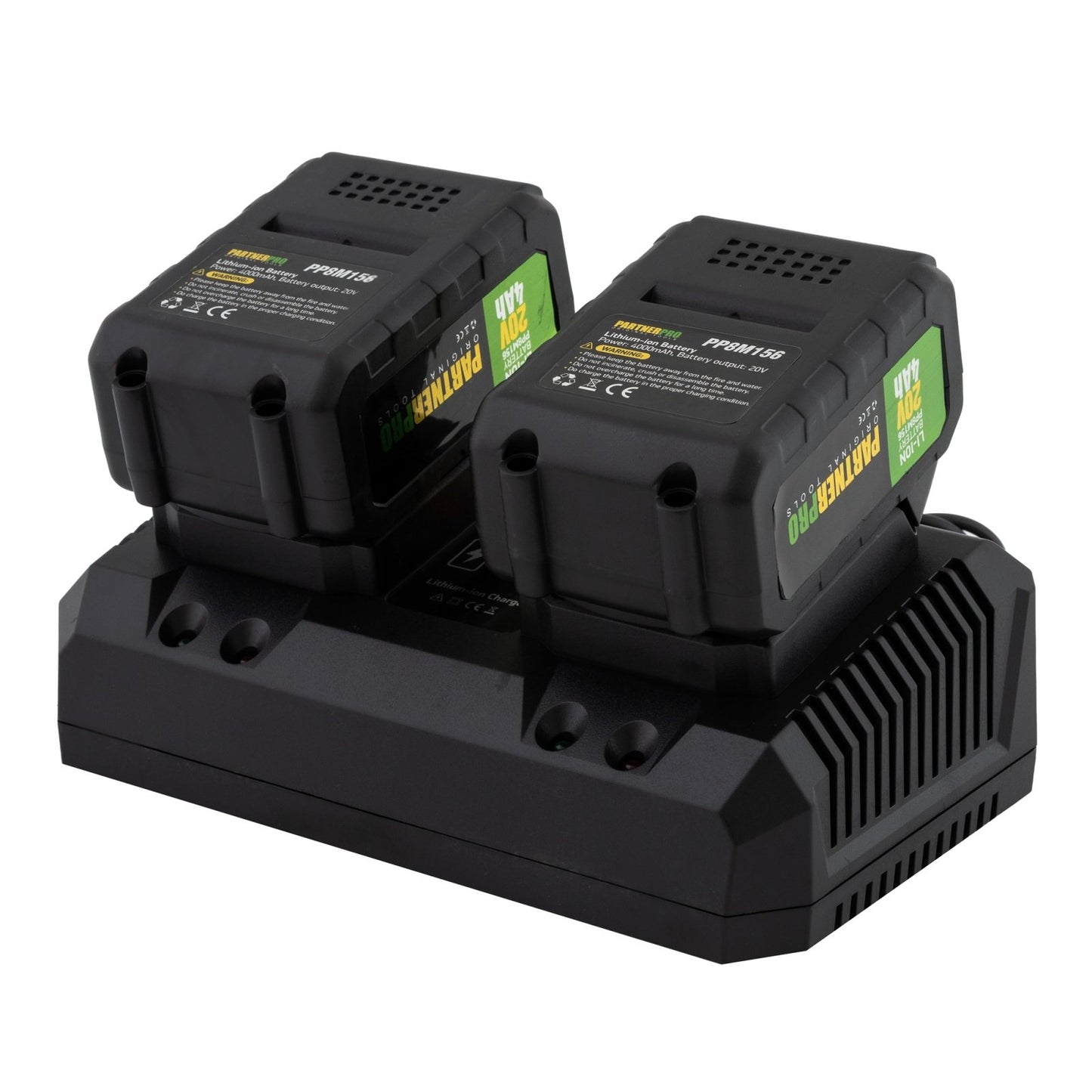 Suflanta pe acumulator PARTNERPRO PP8A519, 2x20V 4Ah Li-Ion, 55 m/s, 515 CFM, incarcator dublu inclus