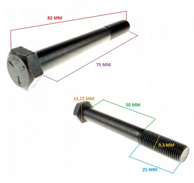 Surub cutit masina tuns gazon 75mm
