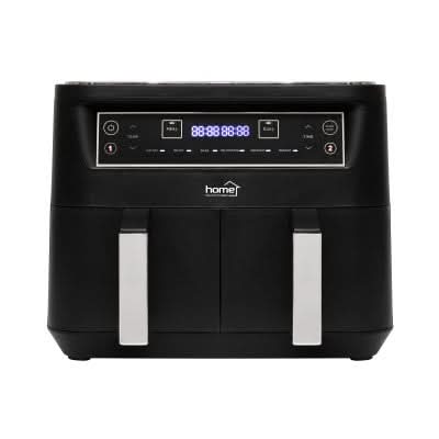 Air Fryer cu cos dublu HG AF 24, 2 x 3.8L, 2460 W, digital, 6 functii, functii MEAL si DUAL