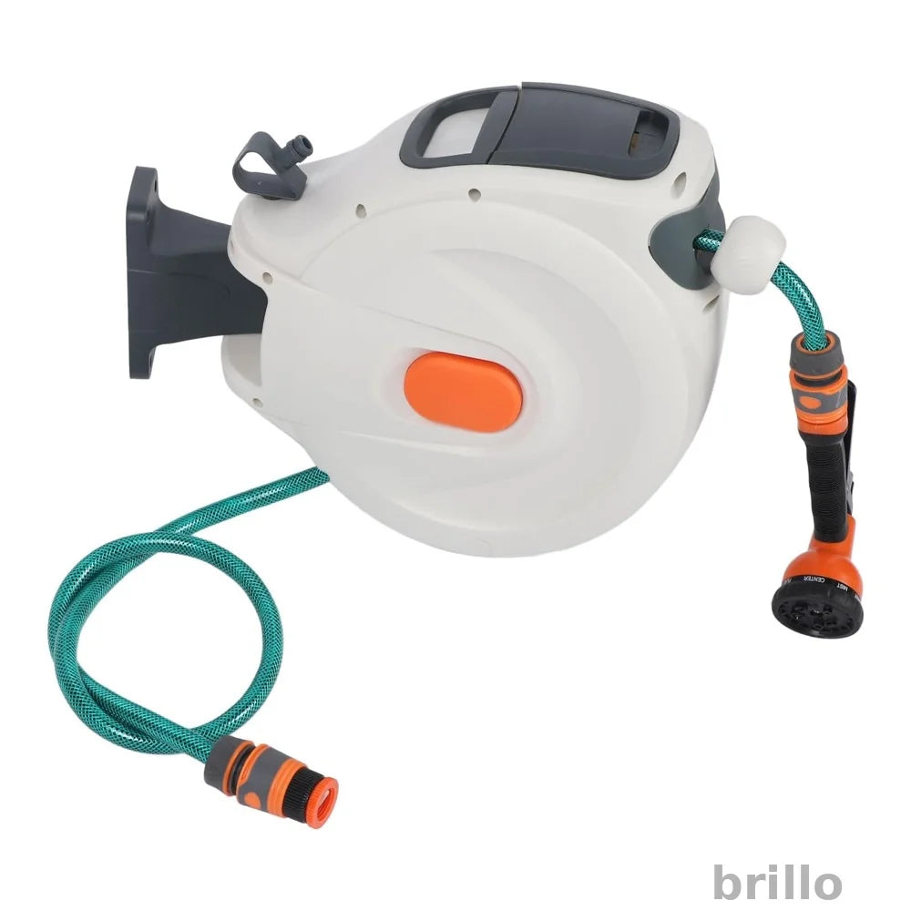 Furtun gradina cu tambur automat BRILLO 20m+2m, 1/2", retractabil, montaj perete