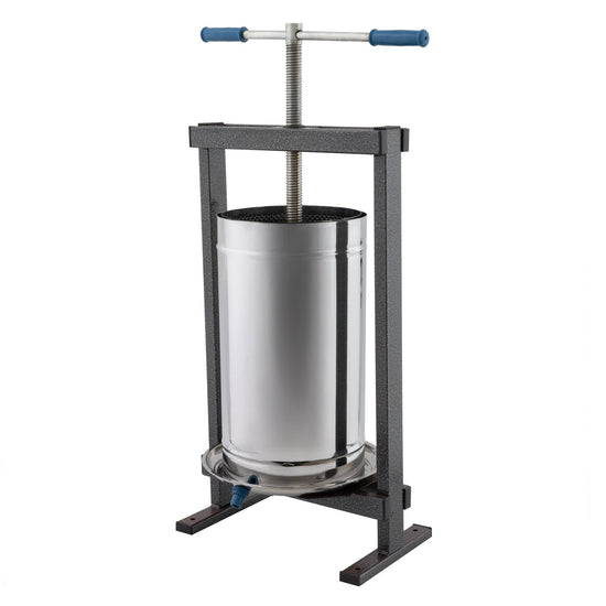 Teasc manual inox Vilen 25L cu sac tescovina, 600x400x280 mm, pentru struguri si fructe moi