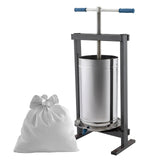 Teasc manual inox Vilen 25L cu sac tescovina, 600x400x280 mm, pentru struguri si fructe moi