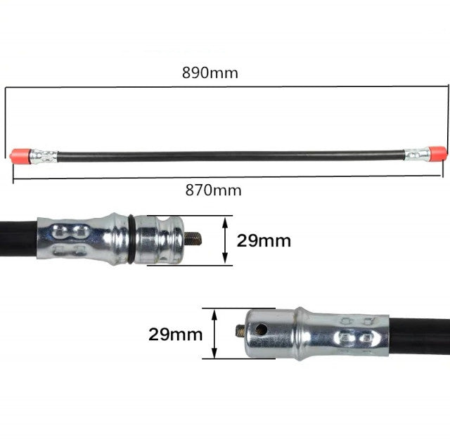 Tija flexibila completa pentru motocoasa 890mm   ,  7mm