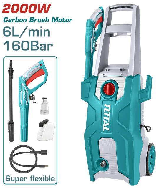Aparat de spalat cu presiune TOTAL Industrial 160 bar, 2000W, 6 l/min