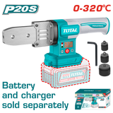 Aparat sudura tevi PPR TOTAL 20V, termofuziune portabila, fara acumulator si incarcator
