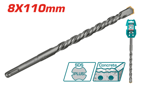 Burghiu SDS Plus Total | 8x110mm | Beton si Zidarie