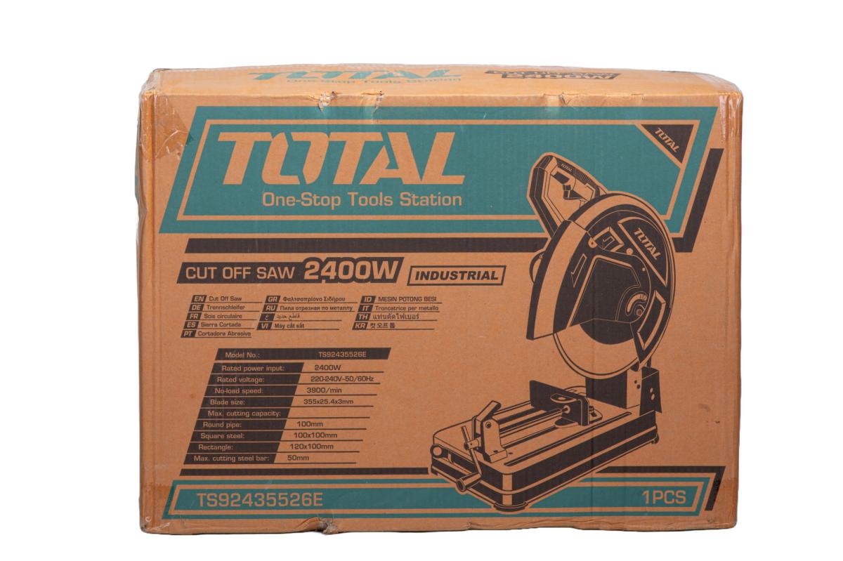 Circular de banc pentru metal TOTAL 355mm, 2400W, 3900rpm, taiere la 45°