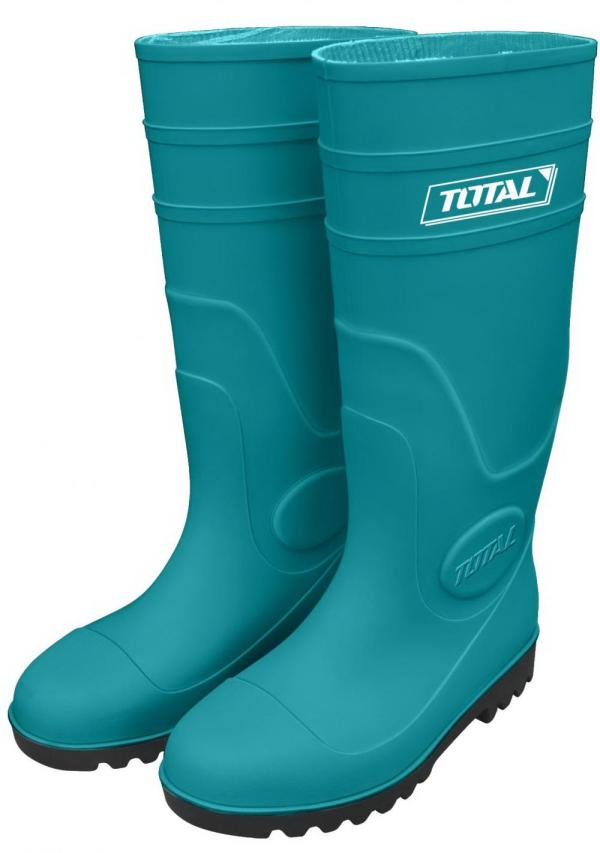 Cizme cauciuc Total marime 43 cu bombeu metalic otel clasa SB impermeabile PVC