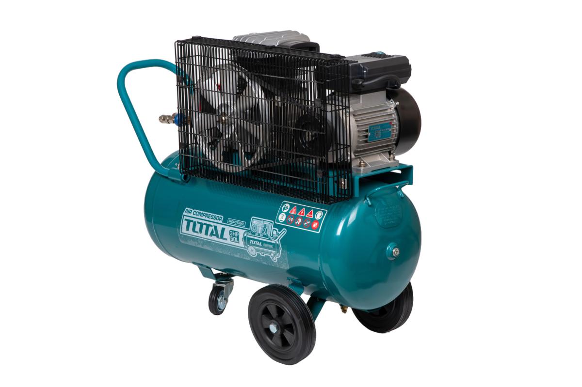 Compresor aer TOTAL Industrial cu ulei 2200W 3CP, rezervor 50L, 8 bar, transmisie curea