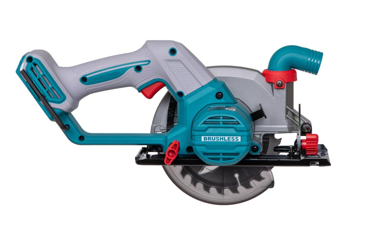 Fierastrau circular TOTAL 20V, disc 140 mm, motor fara perii, fara acumulator si incarcator