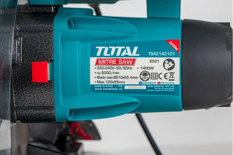 Fierastrau circular stationar TOTAL 1400W 210mm 5000rpm