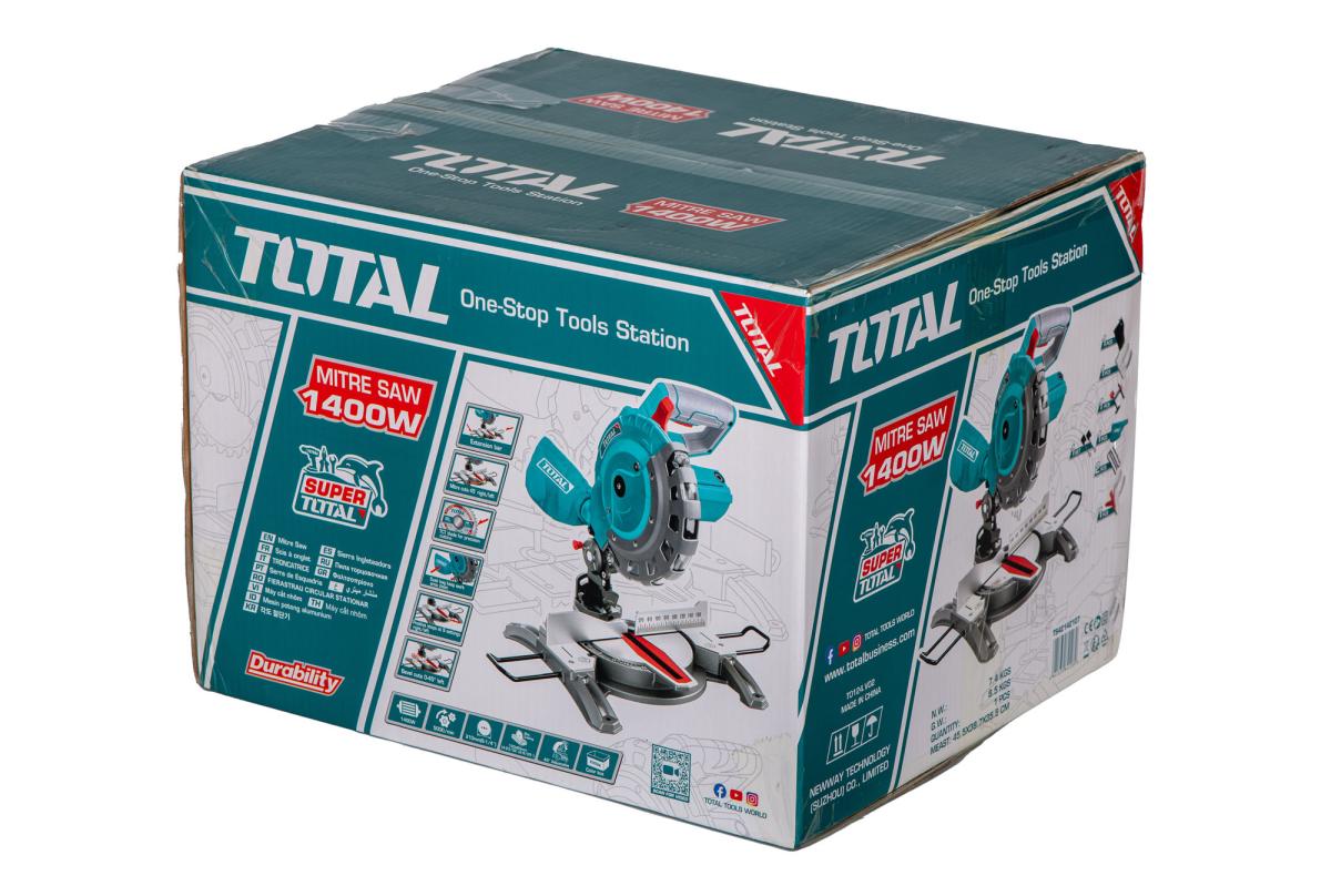 Fierastrau circular stationar TOTAL 210mm, 1400W, taiere inclinata 0–45°