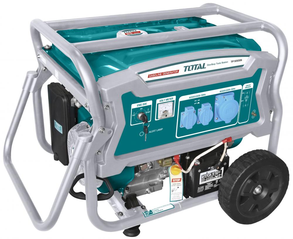 Generator pe benzina PROFESIONAL TOTAL, 6500W, AVR, pornire manuala + electrica