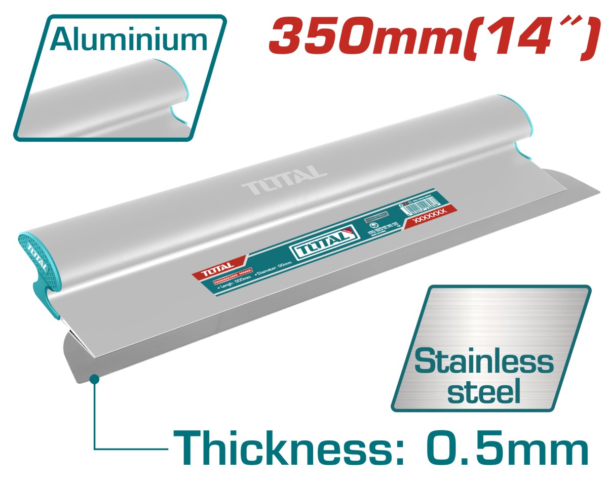 Gletiera Total | 350mm (14") | Lama Inox 0.5mm | Maner Aluminiu