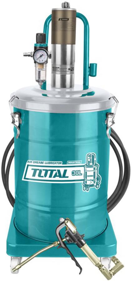 Gresor pneumatic profesional TOTAL Industrial 30L, 50:1, 8 bar, furtun 5m