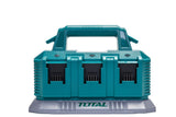 Incarcator baterii TOTAL 20V Li-Ion P20S, 6 porturi, incarcare secventiala