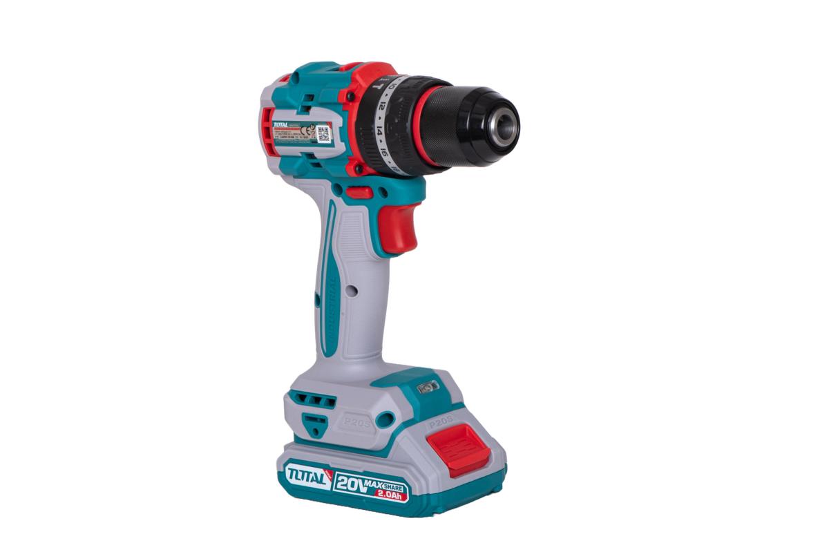 Kit combo TOTAL 20V – fierastrau circular, masina de gaurit cu impact, slefuitor, 2 acumulatori, incarcator
