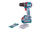 Kit combo TOTAL 20V cu fierastrau circular, masina de gaurit cu impact si slefuitor