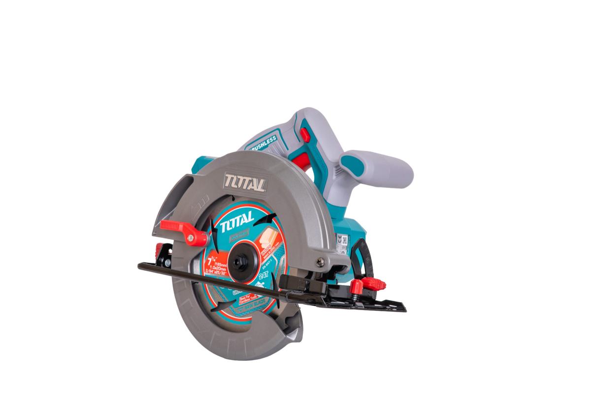 Kit combo TOTAL 20V cu fierastrau circular, masina de gaurit cu impact si slefuitor