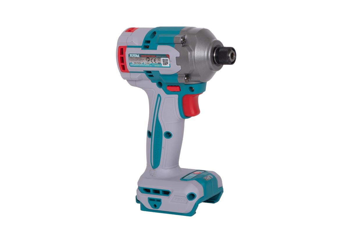 Kit Combo TOTAL 20V 2.0Ah – Masina de gaurit cu impact 66Nm + Masina de insurubat cu impact 285Nm, 2 acumulatori, incarcator