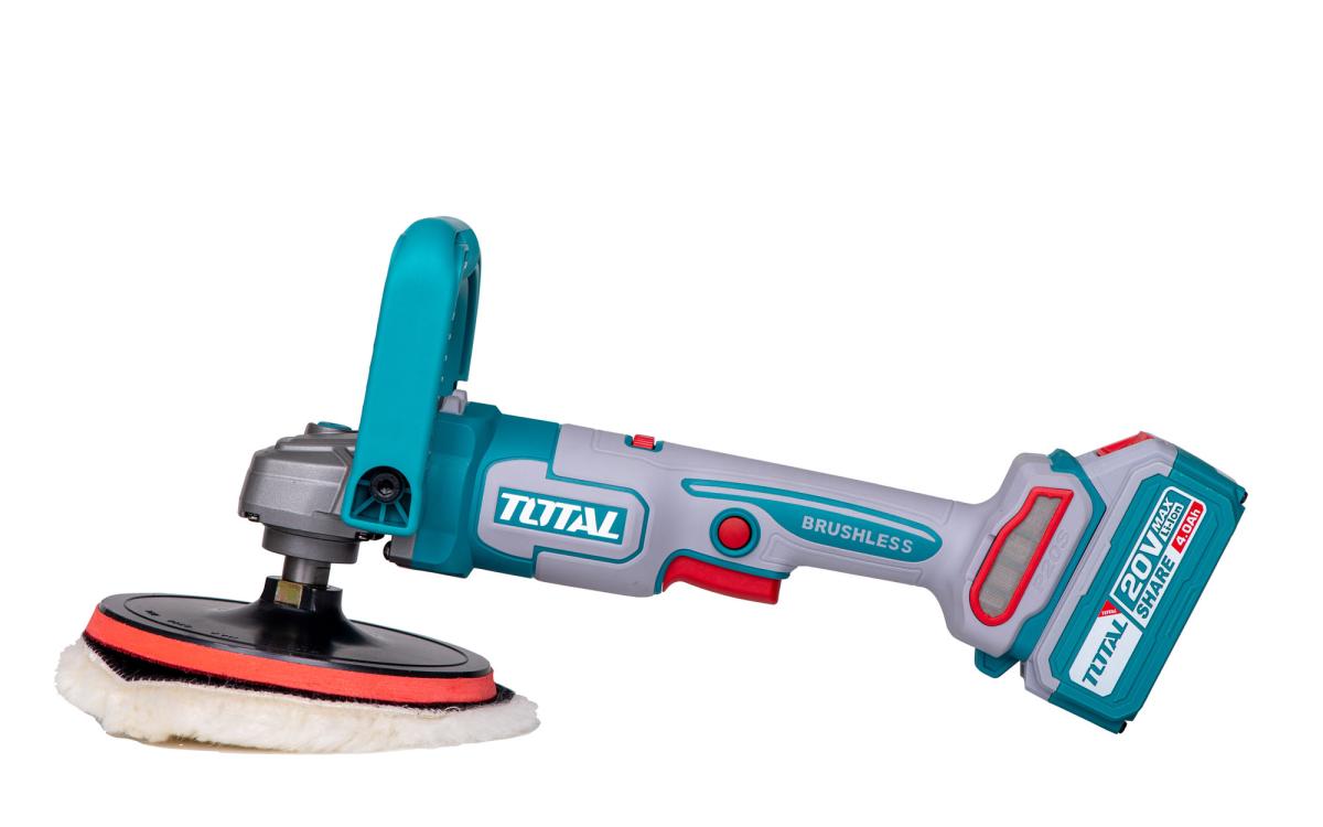 Kit combo TOTAL 20V – Pistol de insurubat cu impact, Masina de polisat si Blender fara fir (include 2 acumulatori si incarcator)