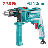 Masina de gaurit cu percutie TOTAL 710 W, 3000 rpm, control variabil viteza