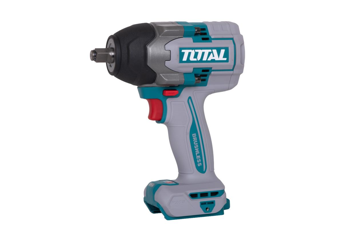 Masina de insurubat cu impact TOTAL 20V, 850 Nm, prindere 1/2”, motor fara perii (FARA acumulator si incarcator)