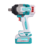 Pistol de insurubat cu impact TOTAL 20V, 1050 Nm, prindere 3/4", 2 acumulatori 5.0Ah, incarcator inclus