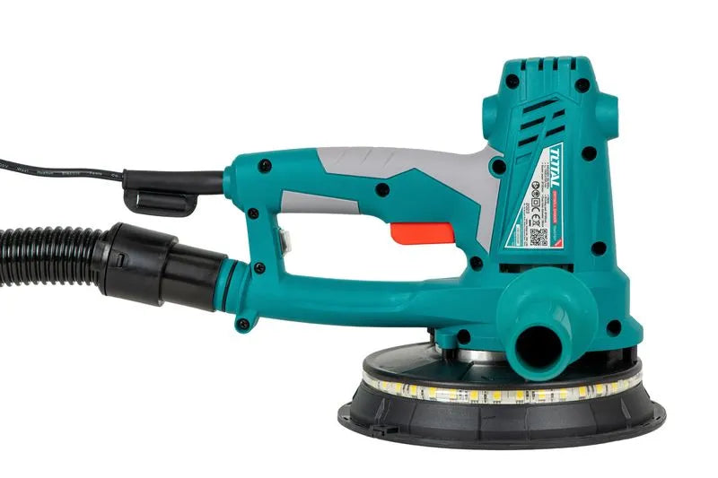 Masina de slefuit pereti si tavane profesionala TOTAL Industrial 750W, 180 mm, LED