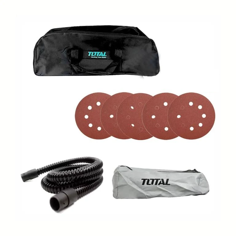 Masina de slefuit pereti si tavane profesionala Total Industrial 1050W, 225 mm, cu aspirator si LED