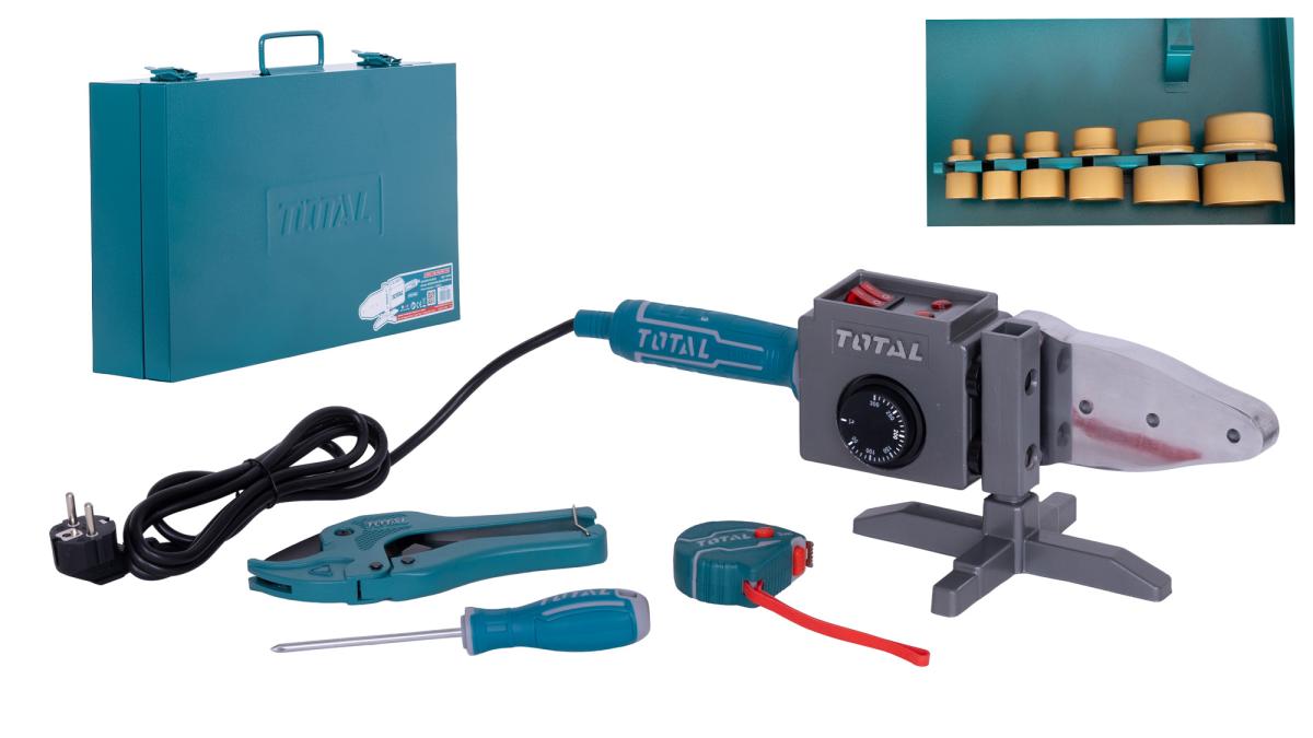 Masina sudat tevi PPR TOTAL Industrial 800W 1500W 20-63mm termoregulator 300°C