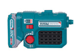 Mini polizor TOTAL 20V, 2.0Ah, viteza variabila, set accesorii (include acumulator si incarcator)