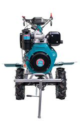 Motocultor Diesel TOTAL 9CP, 6.6kW, cu freze 1350mm si roti transport