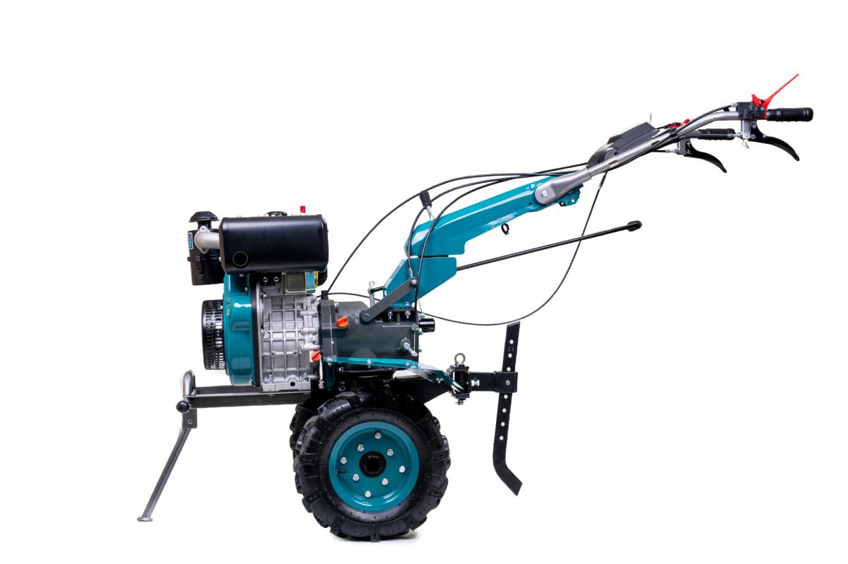 Motocultor Diesel TOTAL 9CP, 6.6kW, cu freze 1350mm si roti transport