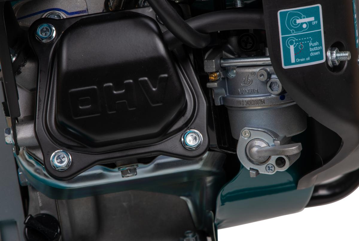 Motocultor pe benzina TOTAL 7 CP, latime lucru 1200 mm, 32 cutite, roti transport 3.5-6