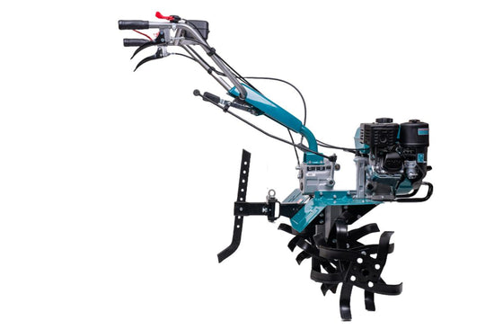 Motocultor pe benzina TOTAL 7 CP, latime lucru 1200 mm, 32 cutite, roti transport 3.5-6