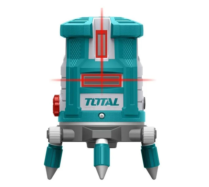 Nivela laser profesionala TOTAL 30m, 1H 4V, precizie ±1 mm la 5m
