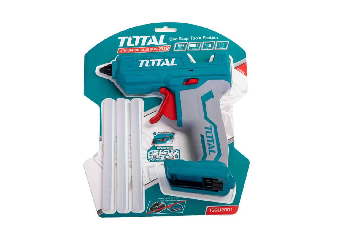 Pistol de lipit TOTAL 20V, pentru baghete silicon, fara acumulator