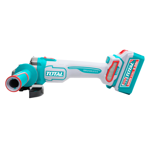 Polizor unghiular TOTAL 20V, 115 mm, brushless, 3 trepte viteza, fara baterie si incarcator