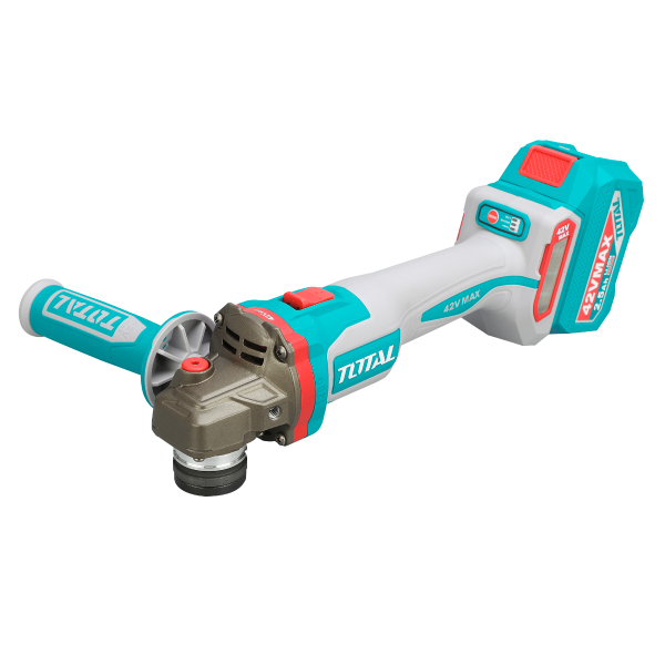 Polizor unghiular TOTAL 42V, 2,5ah 115mm 1280W brushless cu 2 acumulatori si incarcator